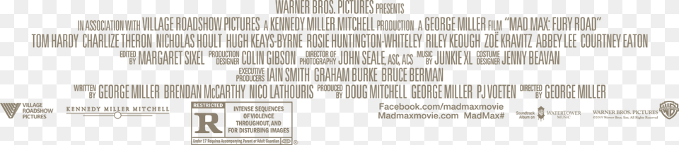 Film Poster Credits No Background, Advertisement, Text Png Image