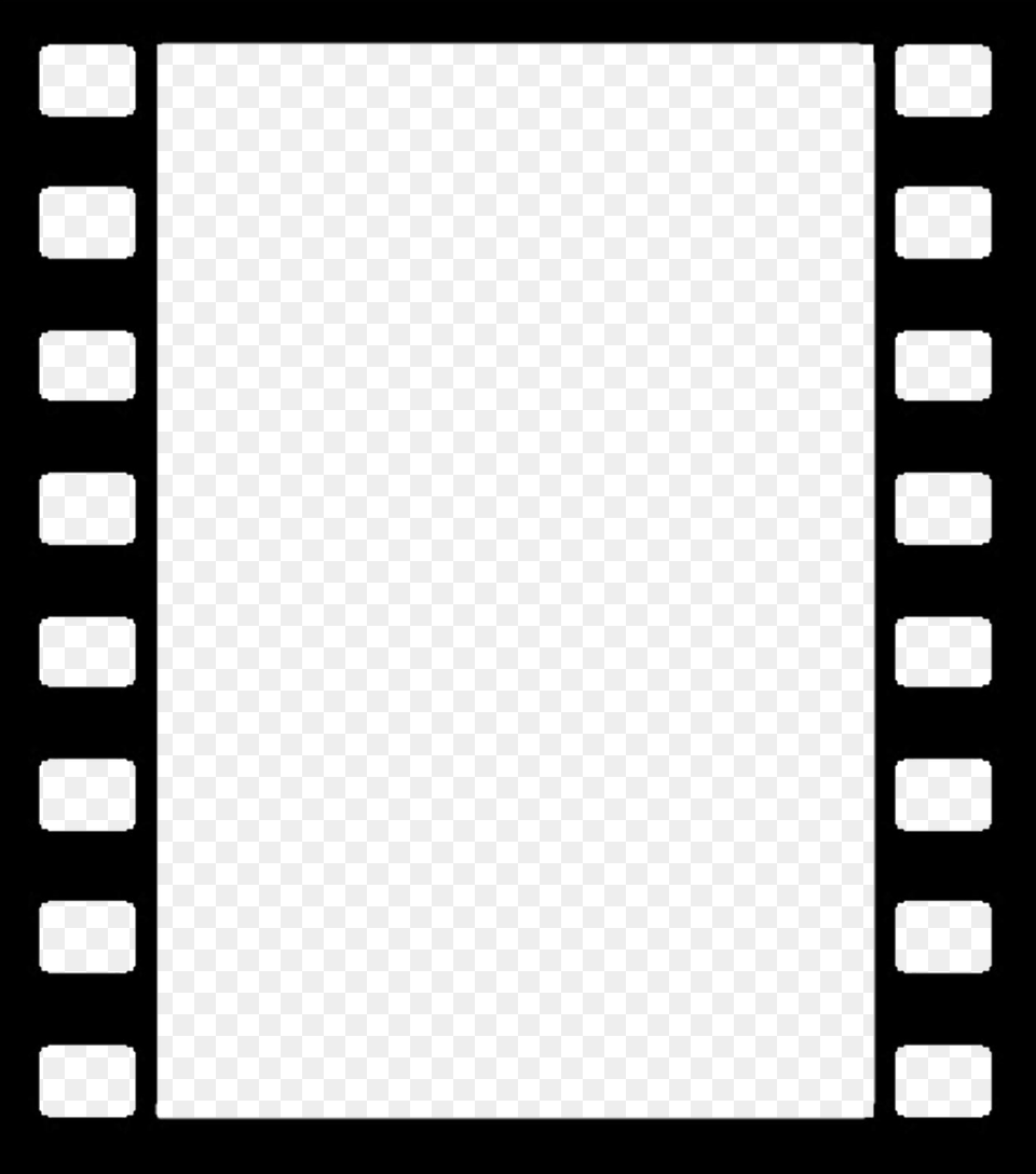 Film Reel Border Black And White Film Strip Background, Page, Text Png