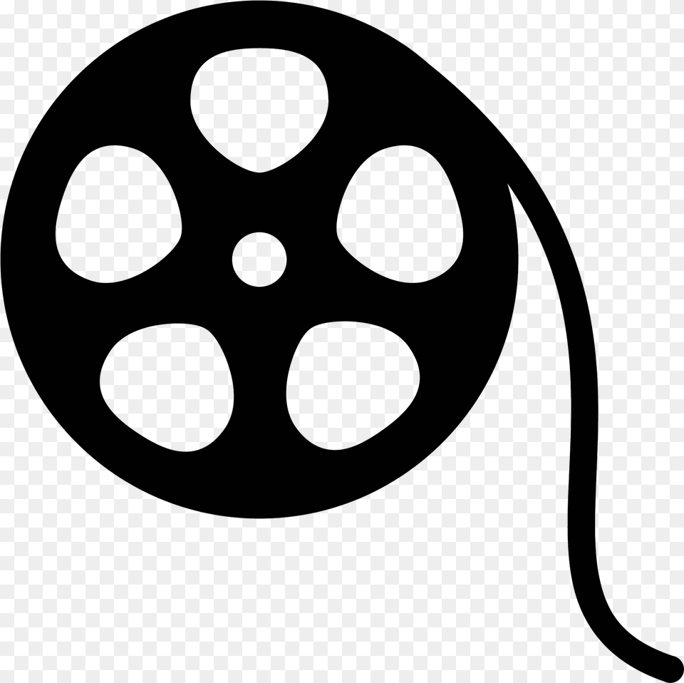 Film Reel Filled Icon Icon Movie Reel, Gray Free Transparent Png