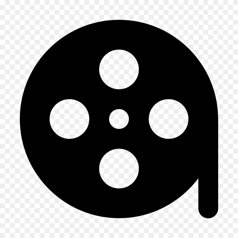 Film Reel Icon, Gray Png