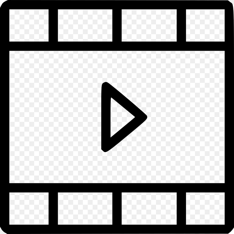 Film Strip Play Icon, Text, Triangle Png