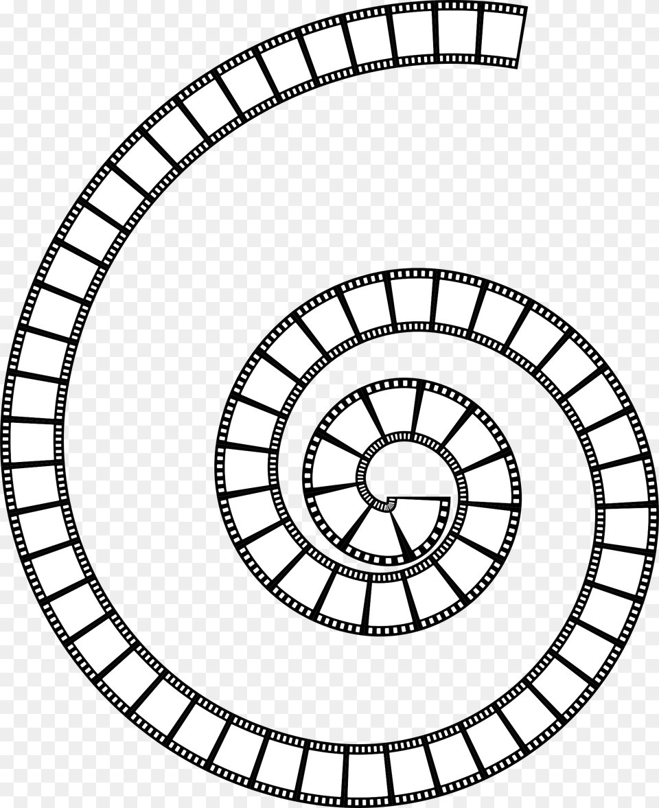 Film Strip Spiral Clip Arts Vector Circle Frame, Coil Png Image