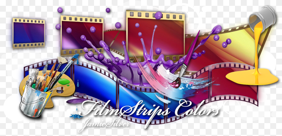 Film Strips Colors Film, Art, Graphics, Purple Free Png