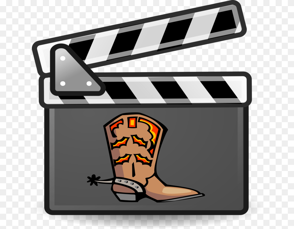 Filmmaking Cinema Television Computer Icons, Fence, Clapperboard, Boot, Clothing Free Png