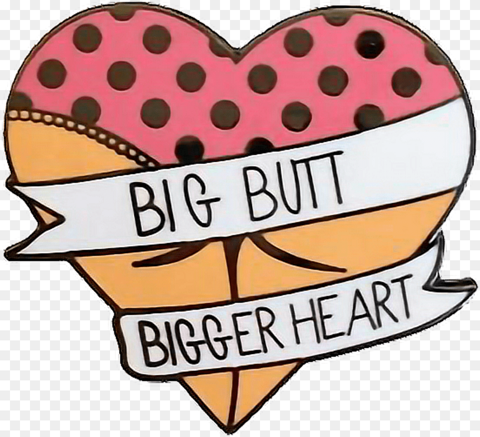 Filter Love Cute Bigbutt Big Butt Bigger Heart, Sticker, Logo, Dessert, Food Free Png Download