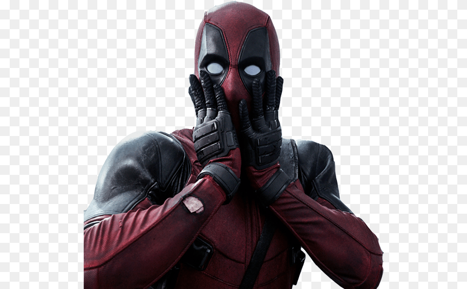 Filterfilter Shocked Deapool Deadpool Oh My Meme, Clothing, Glove, Adult, Male Free Png