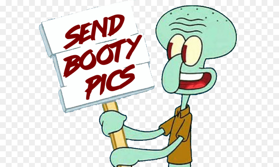 Filterfilter Squidward Send Booty Pics Cartoon, Book, Cleaning, Comics, Person Png Image