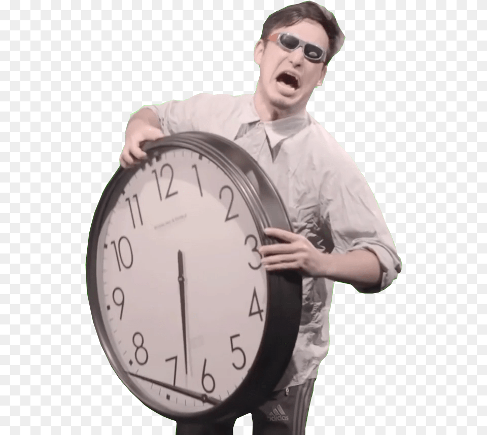 Filthy Frank Time To Stop, Adult, Analog Clock, Clock, Male Free Png Download