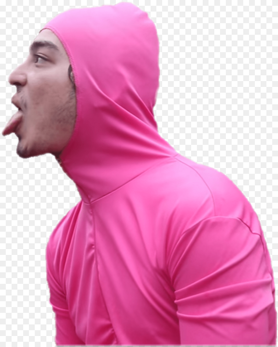 Filthyfrank Pink Guy, Clothing, Coat, Hood, Adult Free Transparent Png