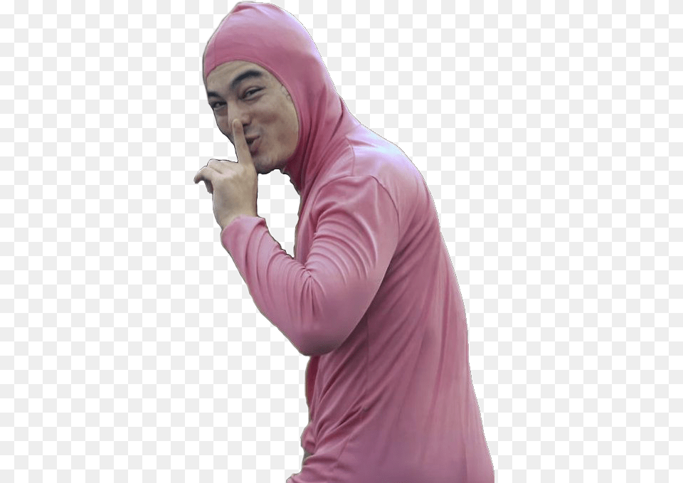 Filthyfrank Pinkguy Filthy Frank Shh, Adult, Sleeve, Person, Long Sleeve Png Image