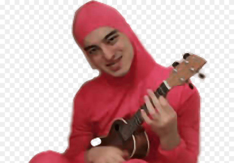Filthyfrank Pinkguy Pink Guy Ukulele, Adult, Person, Woman, Female Png