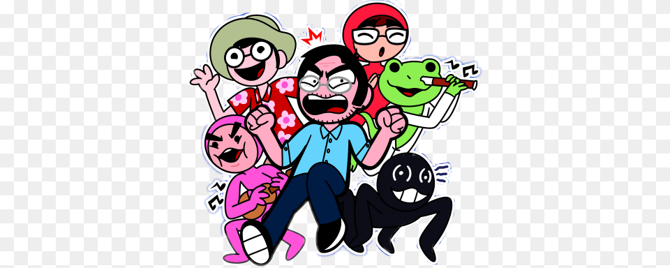 Filthyfrank Safariman Chinchin Redguy Pinkguy Salamande, Art, Book, Comics, Publication Png