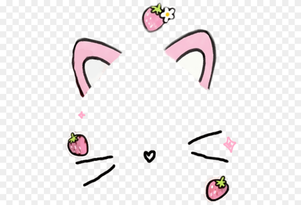 Filtro Gato Cat Orejas Kawaii Cute Rosa Pink, Accessories, Earring, Jewelry, Plant Png Image