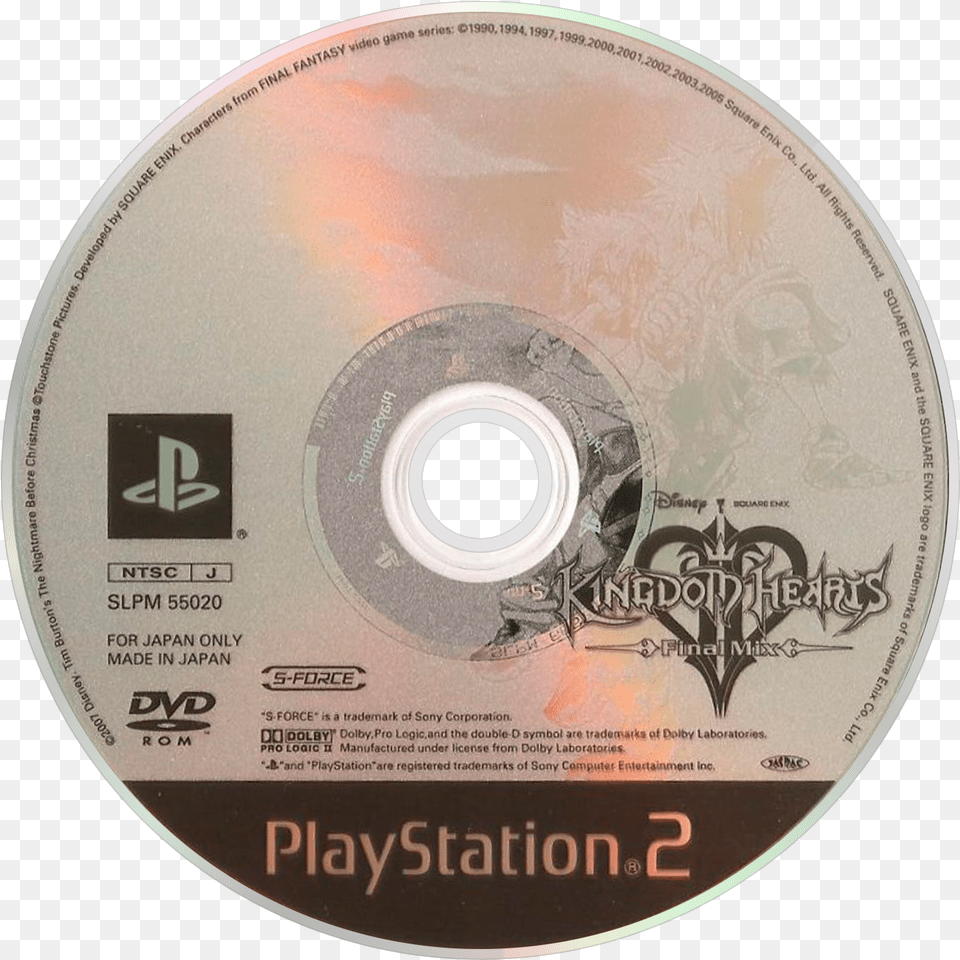 Final Details Kingdom Hearts 2 Final Mix Disc, Disk, Dvd Free Png Download