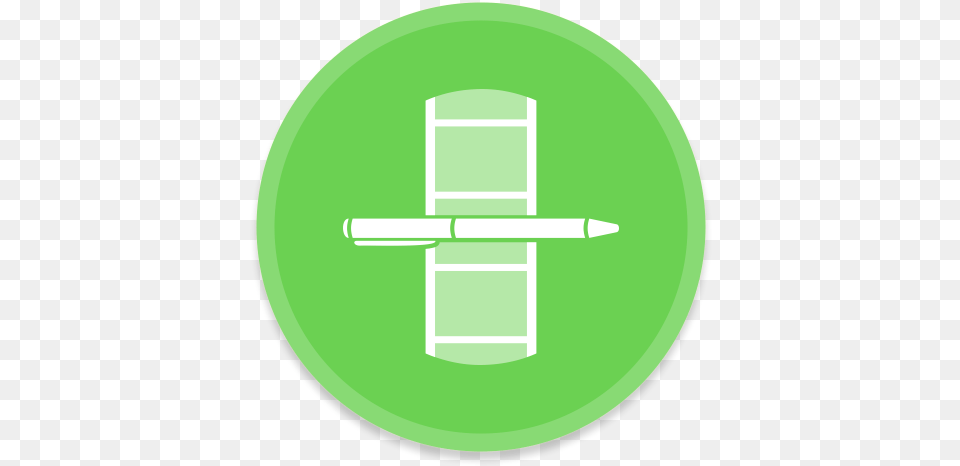 Final Draft Pen Free Icon Of Button Circle, Green, Cross, Symbol, Astronomy Png Image