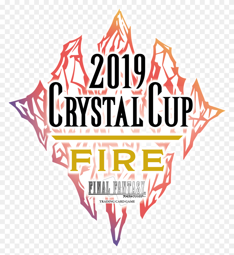 Final Fantasy 13 Logo 2019 Crystal Cup Fire Graphic Graphic Design, Sticker, Advertisement, Poster, Person Png