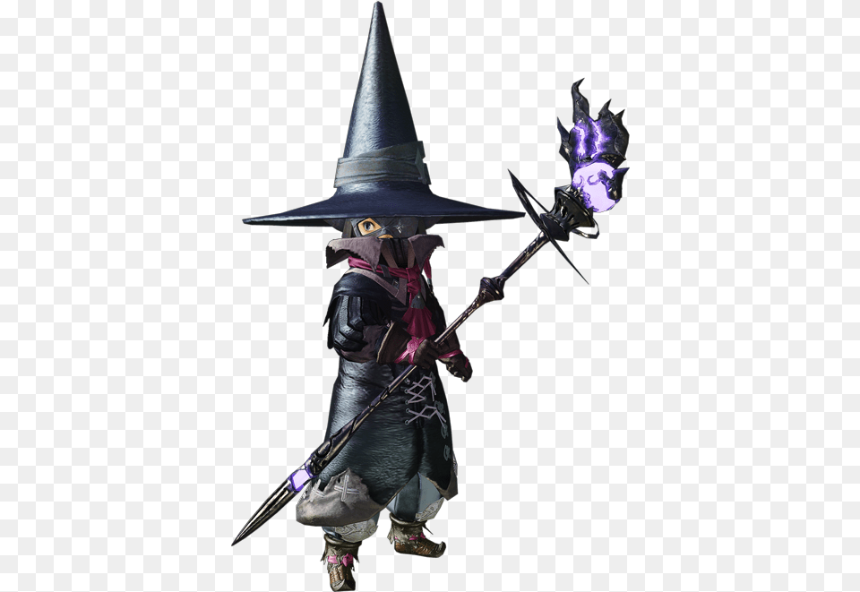 Final Fantasy 14 Black Mage, Clothing, Hat, Sword, Weapon Free Transparent Png