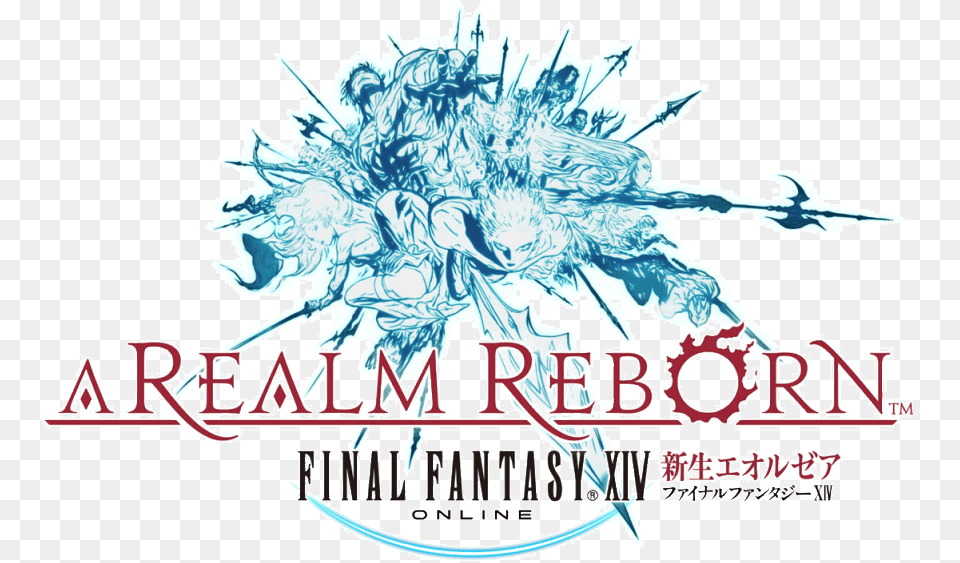 Final Fantasy 14 Logo, Ice, Outdoors, Nature, Art Free Png Download