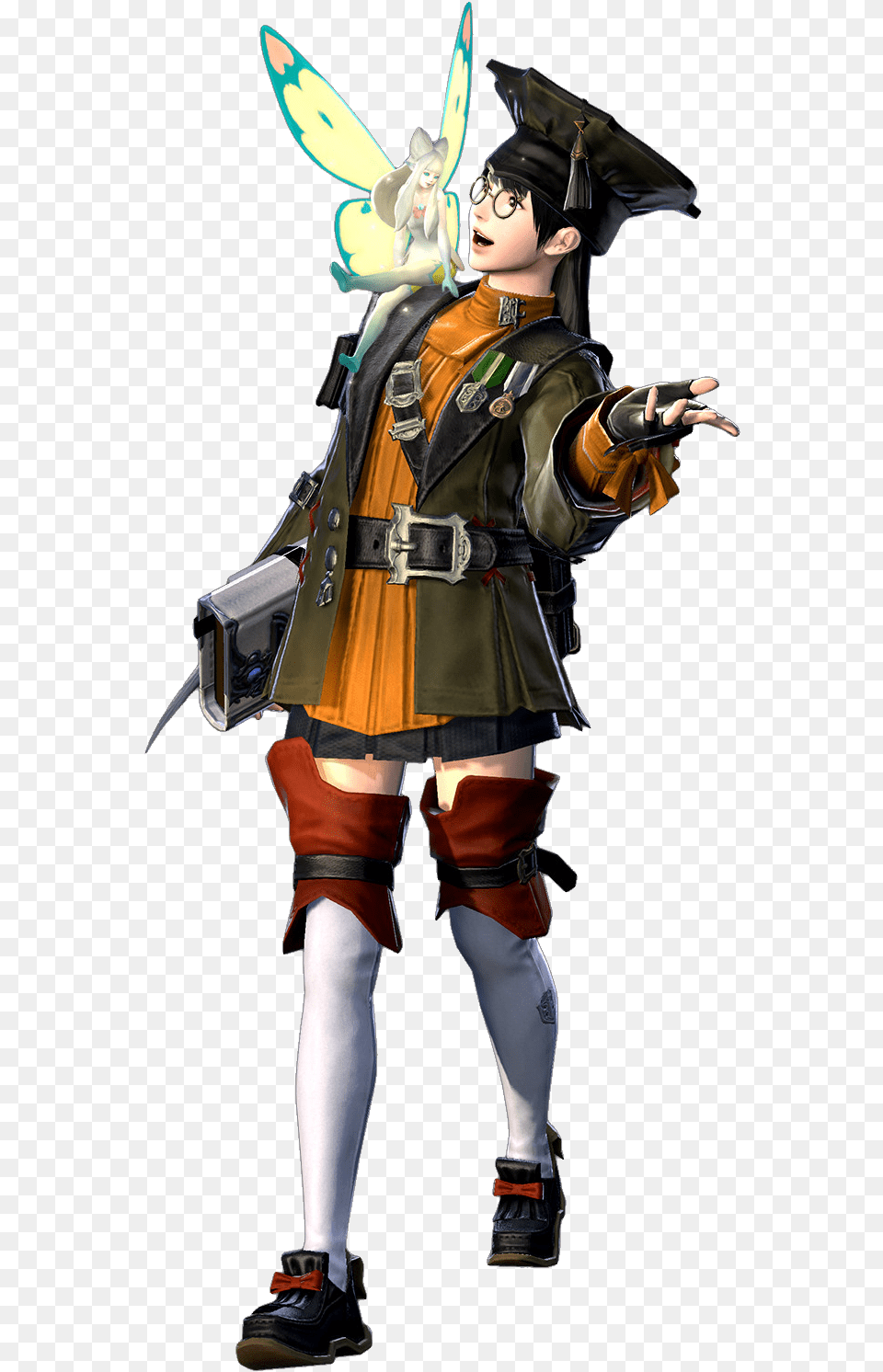 Final Fantasy 14 Scholar Cosplay, Person, Clothing, Costume, People Png