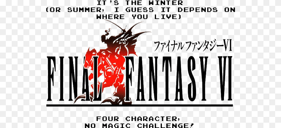 Final Fantasy 6 Logo, Text, Book, Publication Png Image