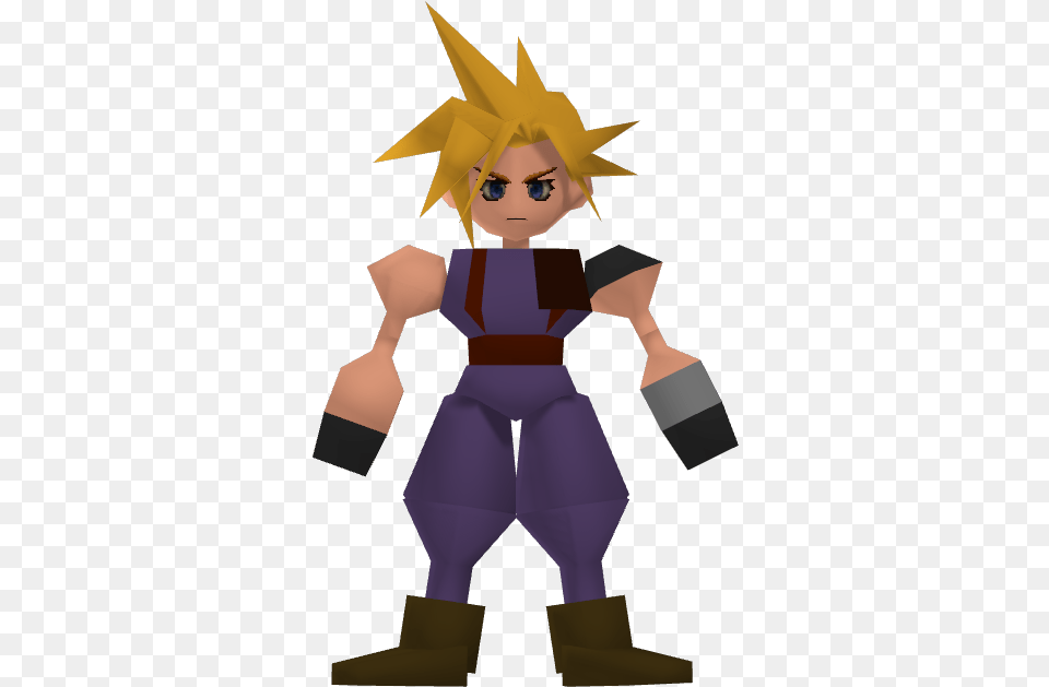 Final Fantasy 7 Cloud Strife In Game, Person, Book, Comics, Publication Free Transparent Png