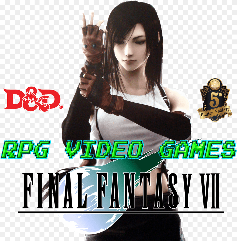 Final Fantasy 7 Tifa Lockheart Dnd 5e Tifa Lockhart In Game, Adult, Person, Woman, Female Free Png Download