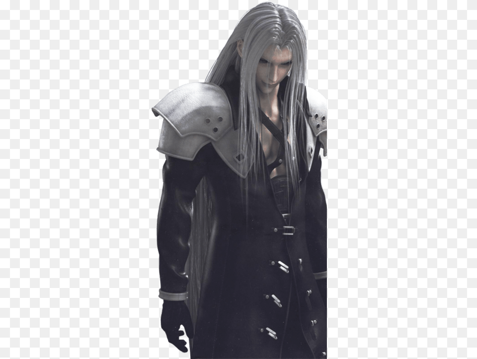 Final Fantasy Advent Children Sephiroth, Clothing, Coat, Adult, Publication Png