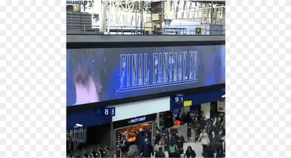 Final Fantasy Billboard Led Display, Airport, Person, Adult, Man Free Transparent Png