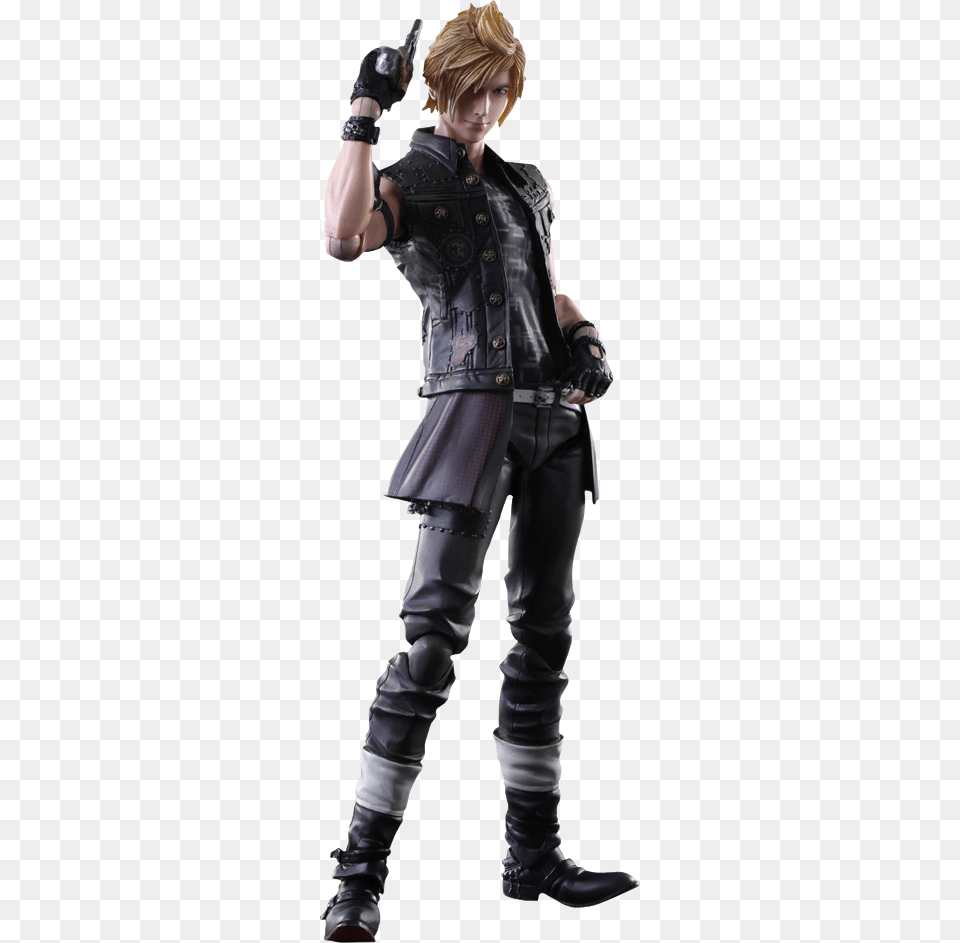 Final Fantasy Collectible Figure Prompto Square Enix Final Fantasy Xv Prompto Play Arts Kai, Child, Jacket, Girl, Female Free Transparent Png