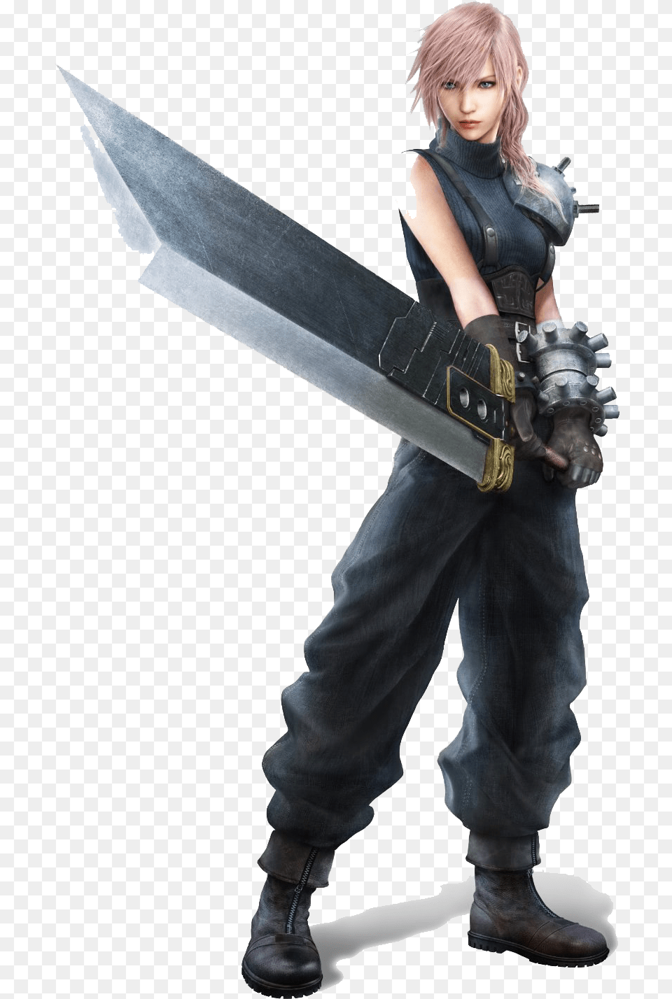 Final Fantasy Download Final Fantasy Xiii Lightning Cloud, Person, Clothing, Costume, Weapon Png Image