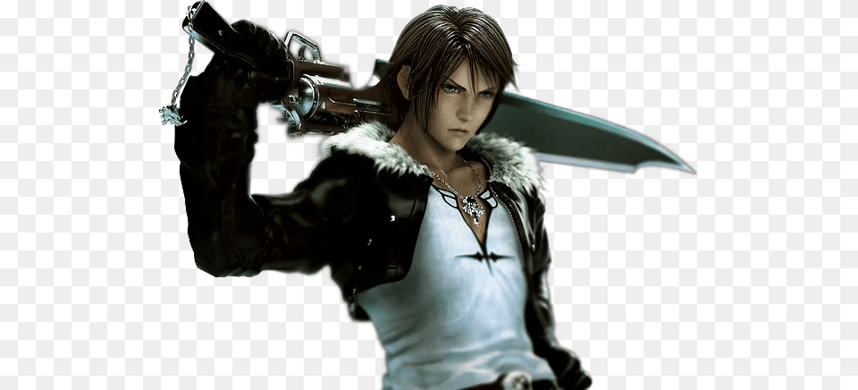 Final Fantasy Final Fantasy Dissidia 012 Squall, Weapon, Clothing, Costume, Sword Png Image