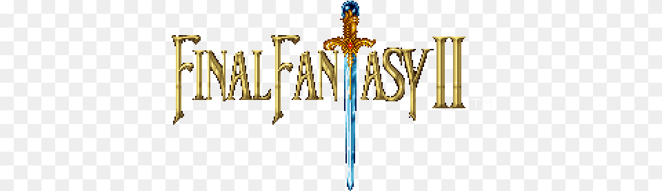 Final Fantasy Ii Final Fantasy Us Logo, Sword, Weapon, Blade, Dagger Free Transparent Png