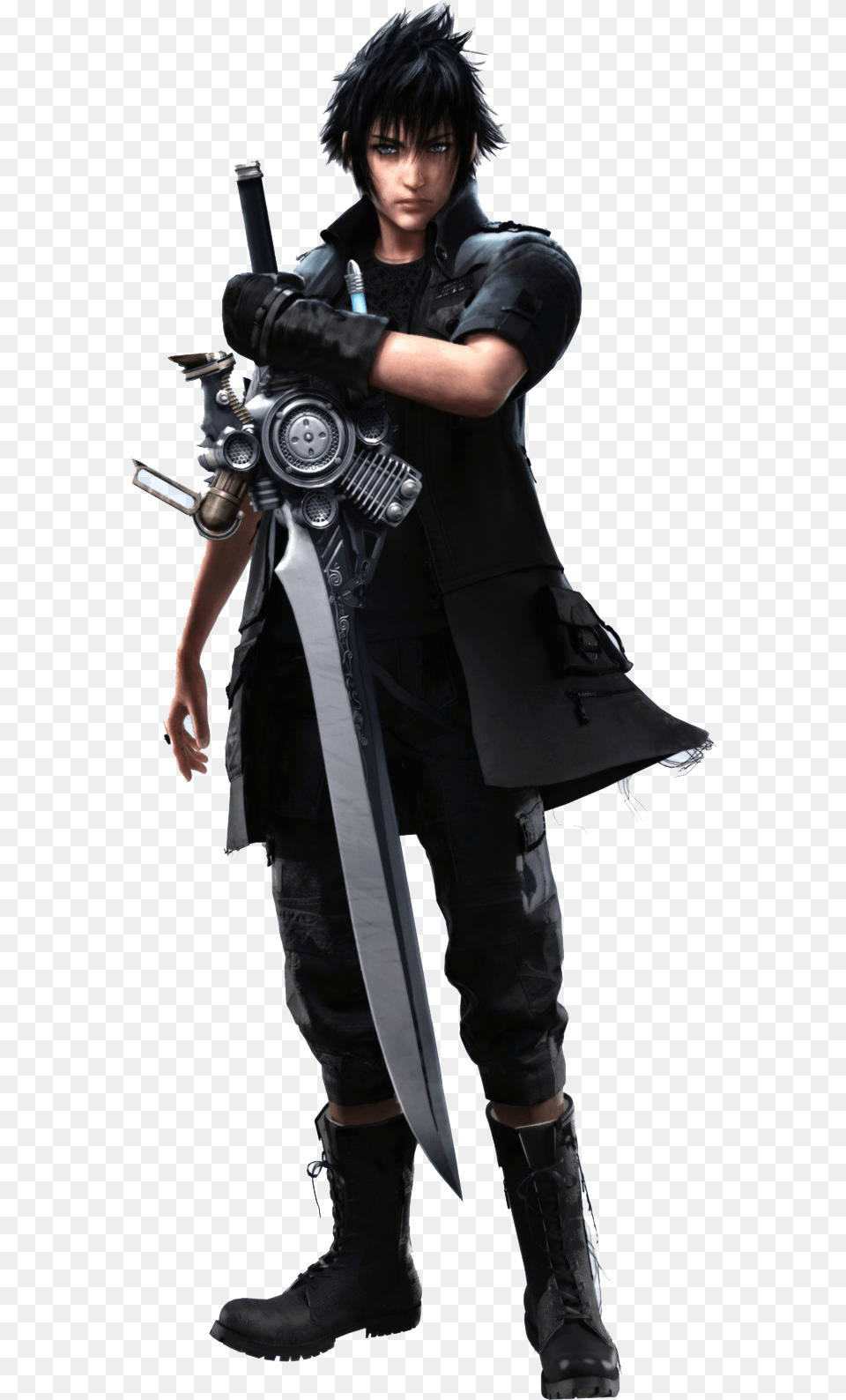 Final Fantasy Image Transparent Background Final Fantasy Xv A New Empire Characters, Clothing, Costume, Person, Weapon Free Png