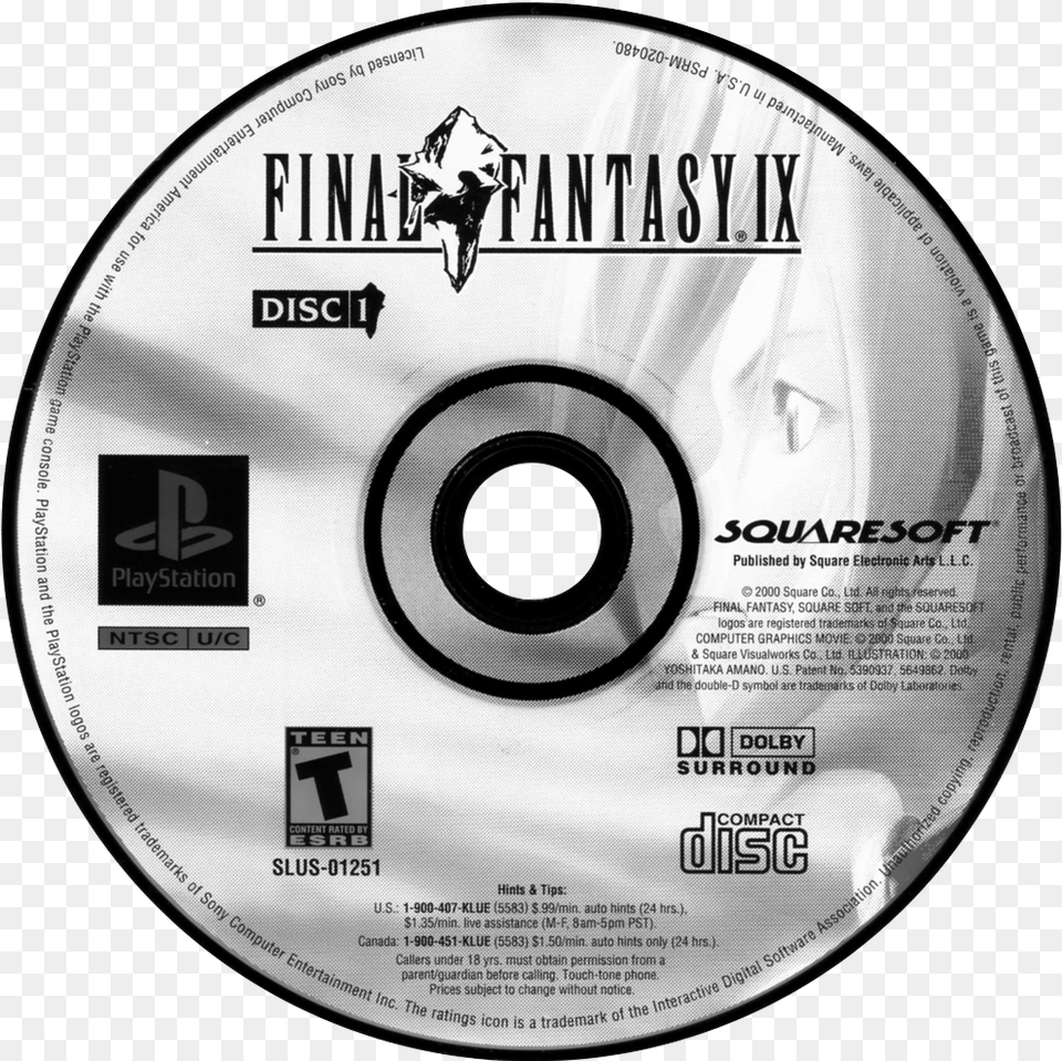 Final Fantasy Ix Final Fantasy Ix Cd Cover, Disk, Dvd Free Png Download