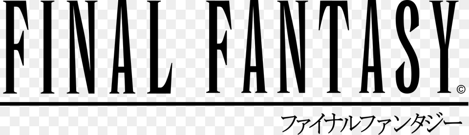 Final Fantasy Logo, Gray Free Png