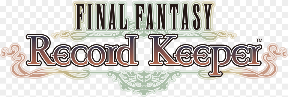 Final Fantasy Record Keeper Logo, Text Png Image