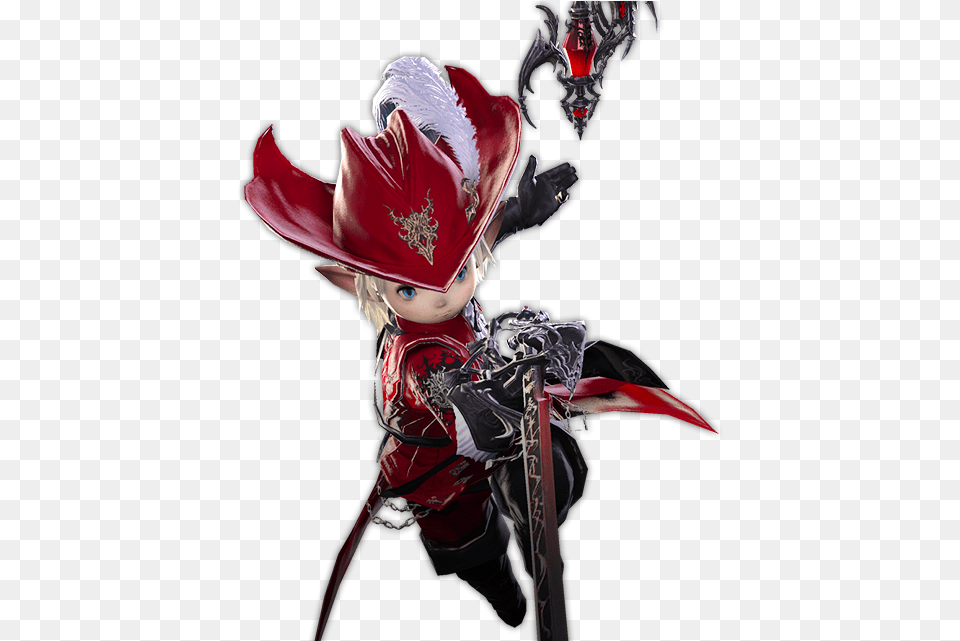Final Fantasy Red Mage New Final Fantasy Xiv Red Mage, Adult, Female, Person, Woman Free Png Download