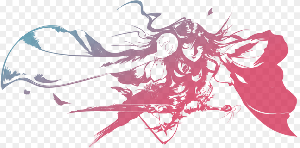 Final Fantasy Ring Illustration, Art, Graphics, Woman, Adult Free Png Download