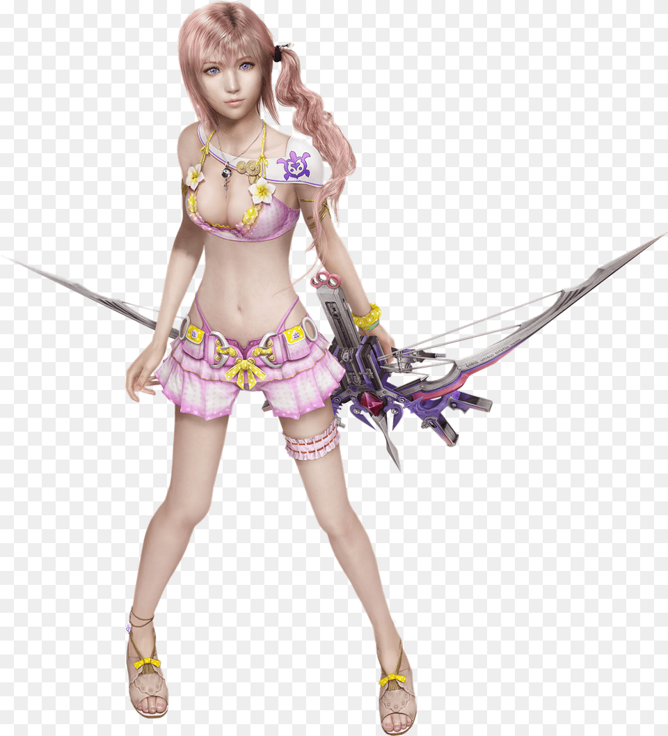 Final Fantasy Serah Bow, Child, Female, Girl, Person Png