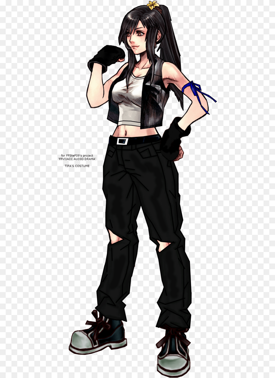 Final Fantasy Vii Final Fantasy 7 Remake Tifa, Book, Publication, Footwear, Comics Png Image