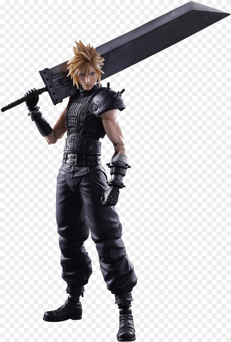 Final Fantasy Vii Remake Transparent Images All Cloud Strife, Weapon, Sword, Person, Clothing Png Image