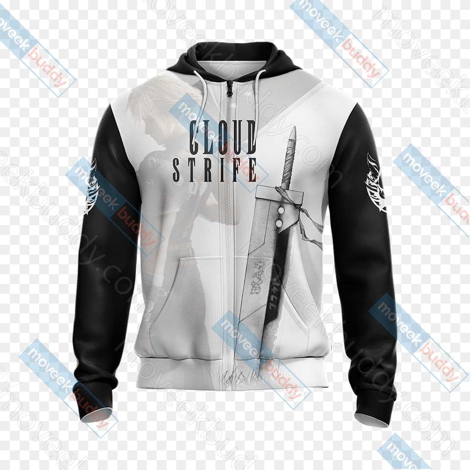 Final Fantasy Vii Zipper, Clothing, Coat, Jacket Png Image