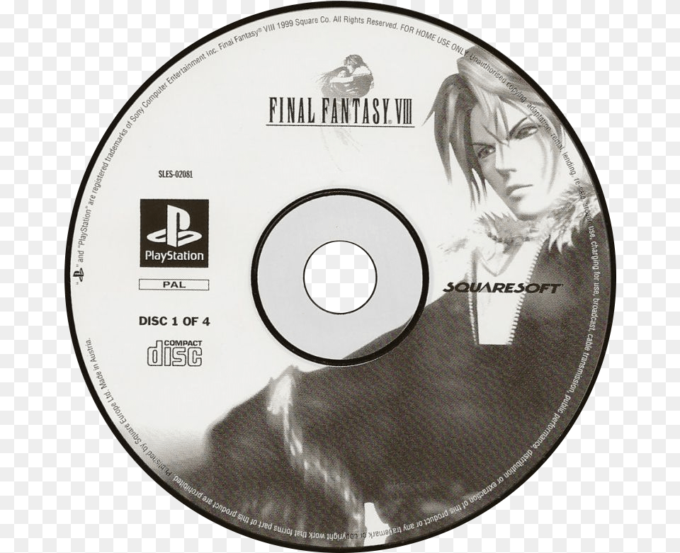 Final Fantasy Viii Details Launchbox Games Database Final Fantasy 8 Ps1 Disc Cover, Disk, Dvd, Face, Person Free Png Download