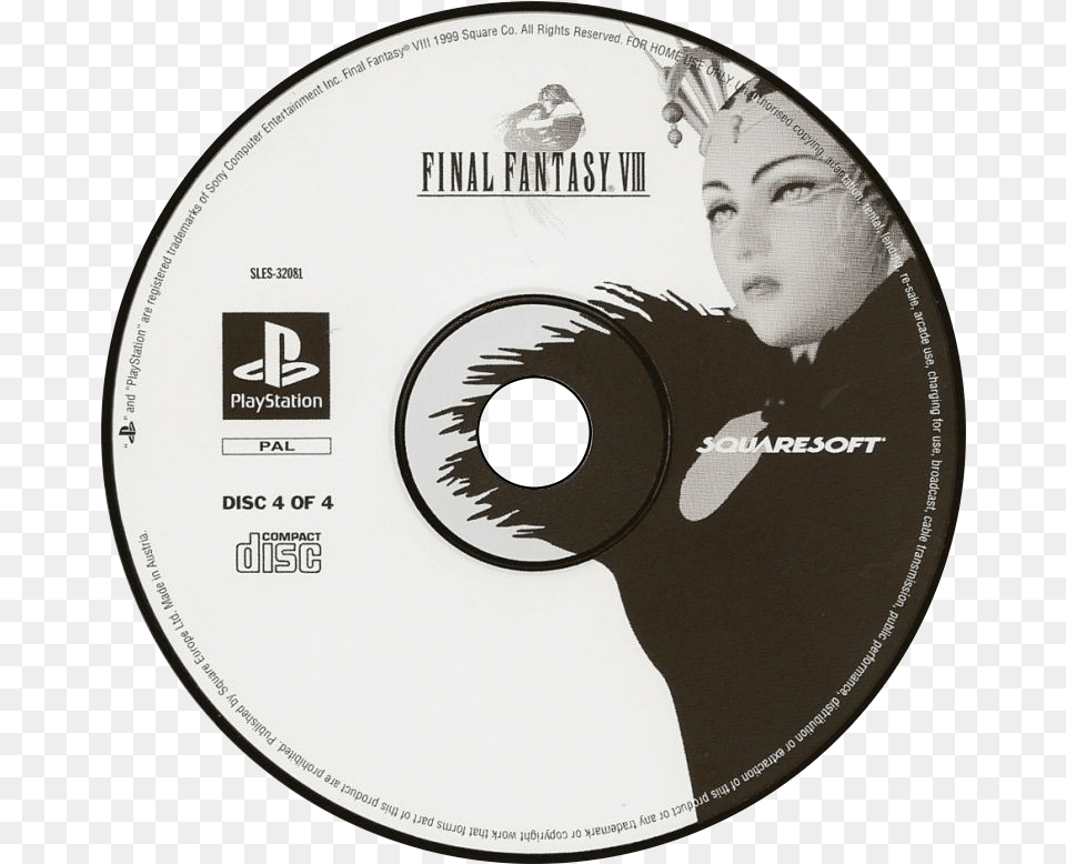 Final Fantasy Viii Details Launchbox Games Database Final Fantasy Viii Disc 4, Disk, Dvd, Adult, Face Png