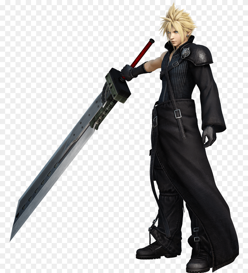 Final Fantasy Wiki Dissidia Final Fantasy Nt Cloud, Weapon, Sword, Person, Man Free Png