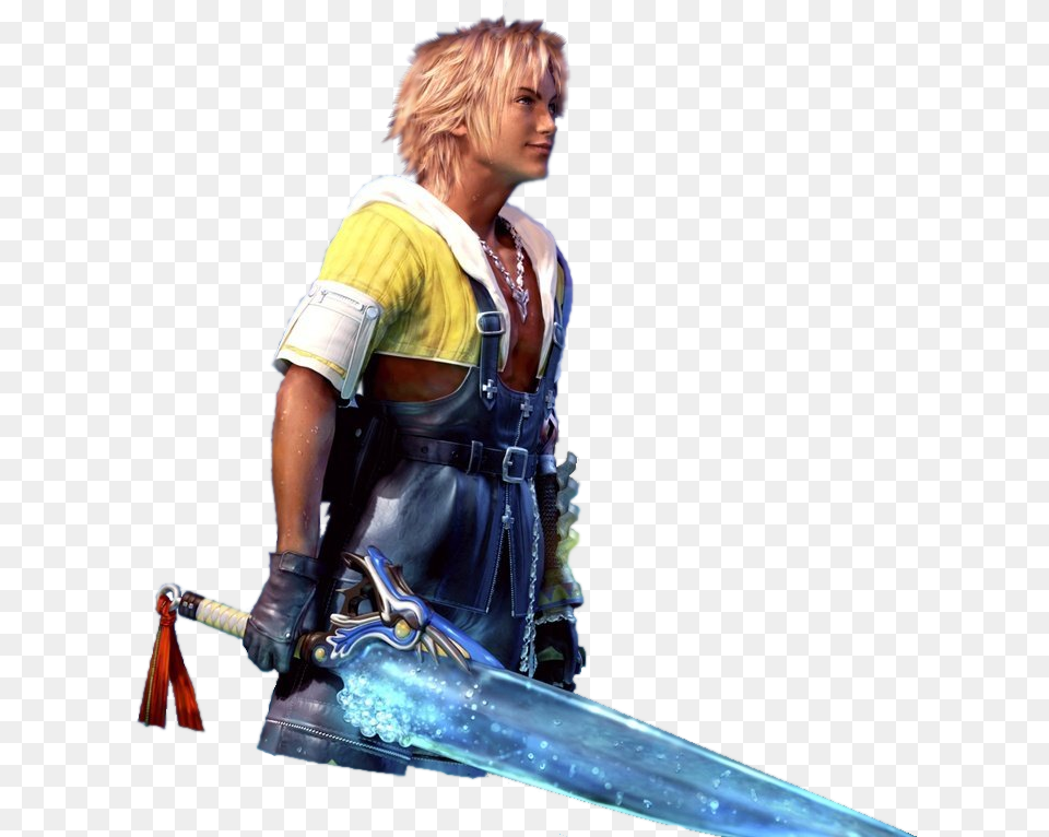 Final Fantasy X Render, Weapon, Sword, Boy, Teen Free Png Download