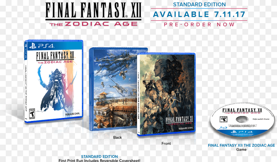 Final Fantasy Xii The Zodiac Age Standard Edition Final Fantasy Xii The Zodiac Age Limited Edition, Book, Publication, Disk, Dvd Free Png