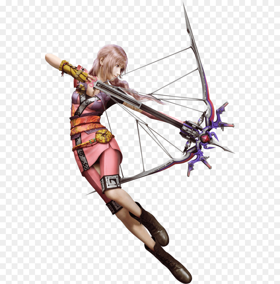 Final Fantasy Xiii 2 Dlc, Archer, Archery, Bow, Weapon Free Png