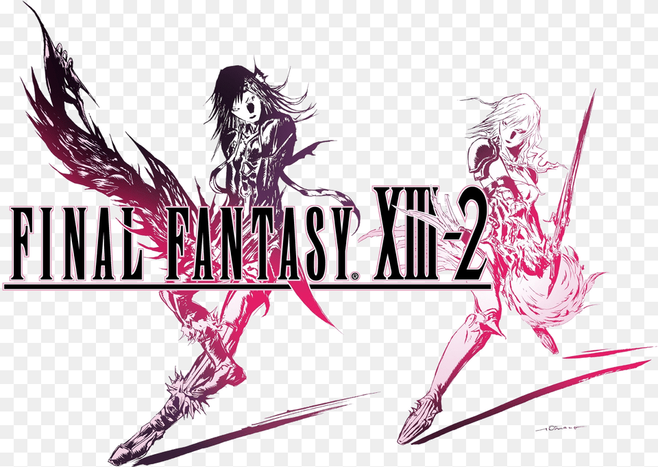 Final Fantasy Xiii 2 Logo, Book, Publication, Comics, Adult Free Transparent Png