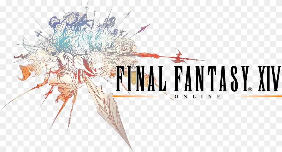 Final Fantasy Xiv Logo Games Final Fantasy 14 Logos, Art, Animal, Sea Life, Lobster Free Transparent Png